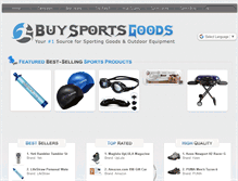 Tablet Screenshot of buysportsgoods.com